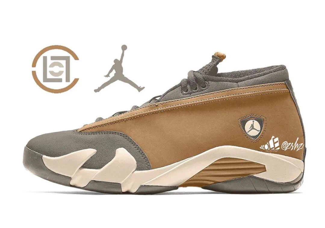 New Air Jordan 14 Low Yellow Grey - Click Image to Close